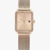 21,3 mm Uhr mit quadratischem Zifferblatt und Kristallakzenten 21,3 mm Uhr mit quadratischem Zifferblatt und Kristallakzenten