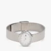 25-mm-Uhr mit ovalem Kristallakzent und Mesh-Armband 25-mm-Uhr mit ovalem Kristallakzent und Mesh-Armband