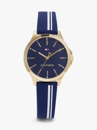 34-mm-Armbanduhr mit charakteristischem Streifen