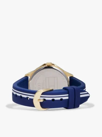 34-mm-Armbanduhr mit charakteristischem Streifen