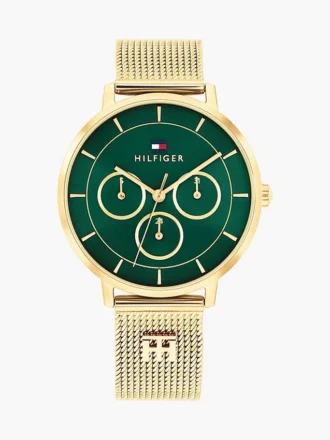 36-mm-Mesh-Uhr mit Monogramm-Akzent 36-mm-Mesh-Uhr mit Monogramm-Akzent