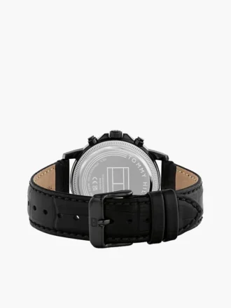 40-mm-Anzugsuhr mit Lederarmband