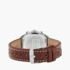 40-mm-Chronographenuhr mit Lederarmband 40-mm-Chronographenuhr mit Lederarmband