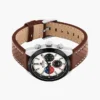 40-mm-Chronographenuhr mit Lederarmband 40-mm-Chronographenuhr mit Lederarmband