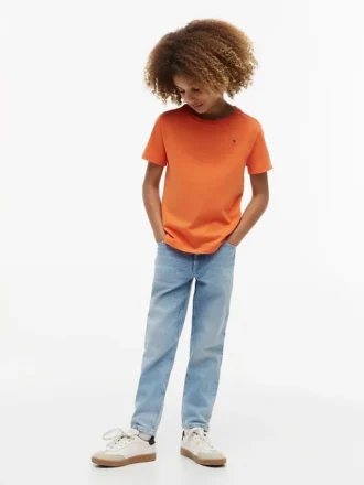 Alltags-T-Shirt mit Rundhalsausschnitt für Kinder
