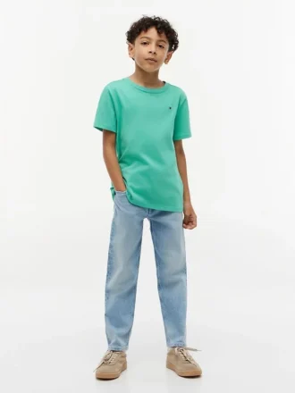 Alltags-T-Shirt mit Rundhalsausschnitt für Kinder