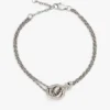 Armband mit Kette und nautischem Knoten