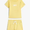 Babys-Set aus T-Shirt und Shorts mit Flaggenlogo