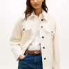 Übergroße Utility-Hemdjacke aus Twill Übergroße Utility-Hemdjacke aus Twill