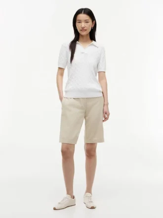 Bermudashorts aus Leinenmischung (28 cm)