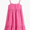 Besticktes Lochstick-Kleid für Kinder
