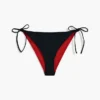 Bikini-Unterteil mit Dreiecksform und Farbblock-Design Bikini-Unterteil mit Dreiecksform und Farbblock-Design