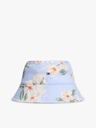 Bucket-Hut für Kinder mit Blumenmuster