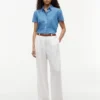 Chambray-Hemd mit Puffärmeln Chambray-Hemd mit Puffärmeln