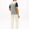 Colorblock Flag Stripe Logo T-Shirt