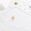 Court-Sneaker aus Leder mit Metallic-Akzenten Court-Sneaker aus Leder mit Metallic-Akzenten