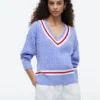 Cricket-Pullover mit Zopfmuster Cricket-Pullover mit Zopfmuster