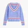 Cricket-Pullover mit Zopfmuster Cricket-Pullover mit Zopfmuster