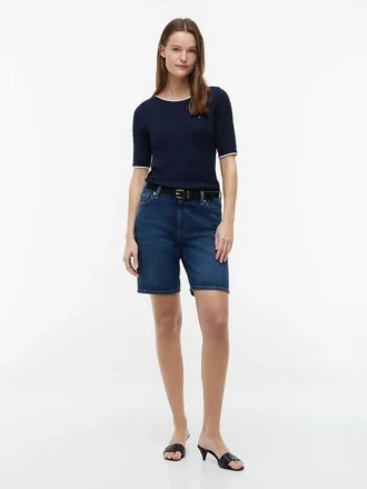 Denim-Bermudashorts (9″)