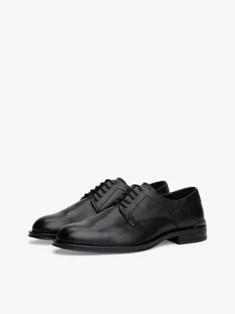 Derby-Schuh aus Leder mit Einsätzen