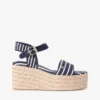 Espadrille mit Keilabsatz und bretonischen Streifen