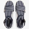 Espadrille mit Keilabsatz und bretonischen Streifen