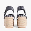Espadrille mit Keilabsatz und bretonischen Streifen