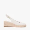 Espadrille-Sandale mit Keilabsatz und Fersenriemen