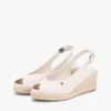 Espadrille-Sandale mit Keilabsatz und Fersenriemen