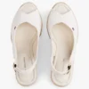 Espadrille-Sandale mit Keilabsatz und Fersenriemen