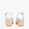 Espadrille-Sandale mit Keilabsatz und Fersenriemen