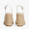 Espadrille-Sandale mit Keilabsatz und Fersenriemen