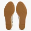 Espadrille-Sandale mit Keilabsatz und Fersenriemen