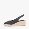 Espadrille-Sandale mit Keilabsatz und Fersenriemen