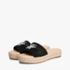 Espadrille-Sandale mit Schriftzug-Monogramm Espadrille-Sandale mit Schriftzug-Monogramm