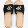 Espadrille-Sandale mit Schriftzug-Monogramm Espadrille-Sandale mit Schriftzug-Monogramm