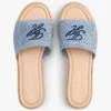 Espadrille-Sandale mit Schriftzug-Monogramm Espadrille-Sandale mit Schriftzug-Monogramm