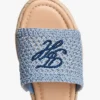 Espadrille-Sandale mit Schriftzug-Monogramm Espadrille-Sandale mit Schriftzug-Monogramm