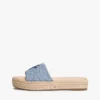 Espadrille-Sandale mit Schriftzug-Monogramm Espadrille-Sandale mit Schriftzug-Monogramm