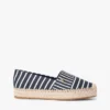 Espadrilles mit Streifenmuster und Plateausohle