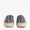 Espadrilles mit Streifenmuster und Plateausohle