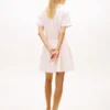 Essential Gestreiftes Kleid aus Leinenmischung Essential Gestreiftes Kleid aus Leinenmischung
