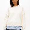 Fleece-Sweatshirt im Lagen-Look Fleece-Sweatshirt im Lagen-Look