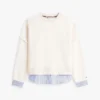 Fleece-Sweatshirt im Lagen-Look Fleece-Sweatshirt im Lagen-Look