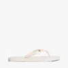 Flip-Flops mit Monogramm-Metallbeschlägen