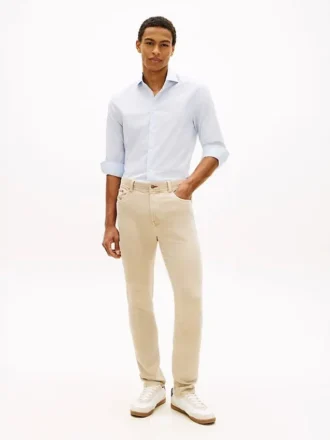 Garment-Dyed Slim Jeans