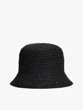Gehäkelter Raffia-Bucket-Hut