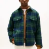 Gesteppte Hemdjacke aus Wollmischung mit Karomuster Gesteppte Hemdjacke aus Wollmischung mit Karomuster