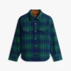 Gesteppte Hemdjacke aus Wollmischung mit Karomuster Gesteppte Hemdjacke aus Wollmischung mit Karomuster