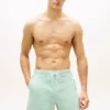 Gestreifte 7″-Badehose